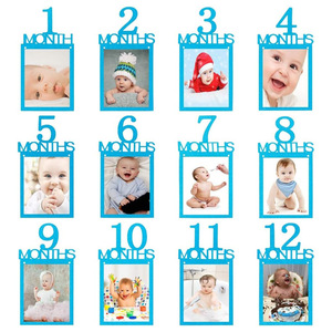 Bandera Rectangular Decorativa para Colgar con Foto del Bebé de 1er Cumpleaños, 1 Año, 12 Meses, Decoración de Cumpleaños - Product Image 5