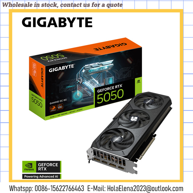 RTX 5050 GAMING OC 8G GDDR6 GPU RTX5060 Graphics card dektop rtx5090 5080 5070 5060 5050 video card PCI-E 5.0 fan cooling