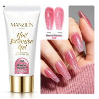 Polygel pour extensions d'ongles 12 couleurs, Gel de construction UV LED à durcissement rapide, sans HEMA ni TPO, Kit Polygel pour Nail Art, Manucure à domicile et en salon