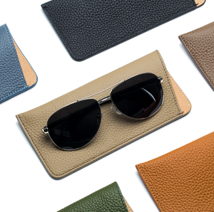 Estuche de Gafas de Sol de Cuero Genuino, Suave y Portátil, para Hombre y Mujer, de Alta Gama - Product Image 4