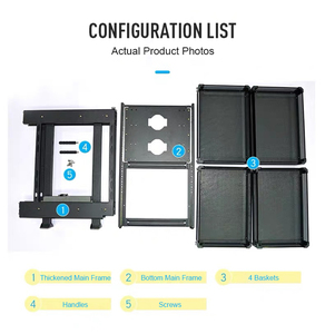 Accessoires de rangement compactes en gros : Organisateurs de placard inférieur à montage inférieur Lazy Susan, 2 niveaux, tiroir d'<span class=keywords><strong>angle</strong></span> magique Cupoabord - Product Image 6
