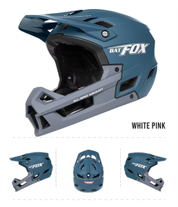 Casque intégral BATFOX pour adultes, vélo de montagne, cross-country, protection de la tête, respirant, résistant aux chocs, avec visière - Product Image 1