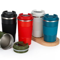 Tasse à café intelligente avec affichage de la température LED numérique 380 ml/510 ml avec manchon en silicone, tasse à eau adaptée aux voyages