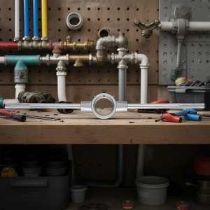 Clé à tuyau Fervi 180 mm réglable pour usage plomberie et mécanique - Product Image 3