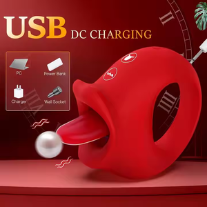 Hete Verkoop Mond Tong Likken Vibrator G Spot Clitoris Stimulator 10 Frequentie Trillingen En Tong Likken Seksspeeltjes Voor Vrouw - Product Image 5