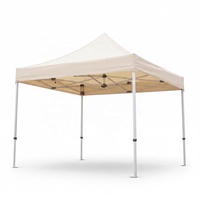 Tente de réception extérieure 10x10 en gros, structure hexagonale en aluminium, bâche en polyester pliable, imperméable, monocouche pour salons professionnels