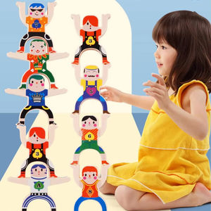 Jouets d'empilage pour enfants personnalisés, cirque, troupe acrobatique d'Hercule, blocs de construction d'équilibre, jeux d'empilage interactifs - Product Image 2