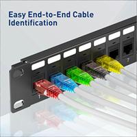 Connecteurs RJ45 personnalisés, connecteurs Cat5/Cat5e/Cat6, faciles à installer et adaptés aux câbles réseau Ethernet et au câblage domestique/de bureau