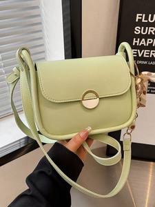 Sac à main carré à bandoulière chaîne classique en PU pour femmes - Portable, léger, sangle réglable, imperméable - Product Image 2