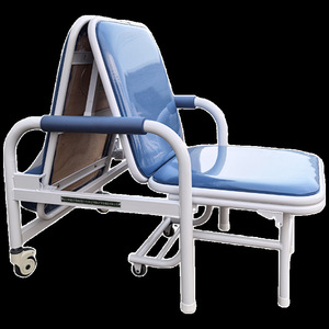 Silla de acompañamiento con reposabrazos de esponja, silla plegable para hospital, silla reclinable individual para infusión, silla para goteo intravenoso, silla médica de acompañamiento - Product Image 2