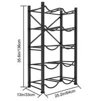 Étagère de rangement pour bouteilles à double tiroir, amovible, en métal robuste, écologique, conçue pour les bureaux, les cuisines, les garages, les salles à manger, les outils