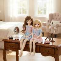 Set Boneka BJD (Ball Jointed Doll) Buatan Tangan |   Berbagai Pilihan Ukuran 30-60cm |   Pakaian & Wig Khusus |   Grosir Mainan Hadiah