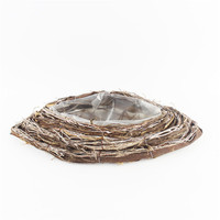 Pot de fleurs en forme de cœur en rotin naturel brun de haute qualité, design moderne et écologique