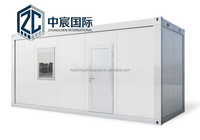 Zhongchen Maison de conteneur modulaire préfabriquée portable de 20 pieds, bureau détachable et mobile pour chantier et campement