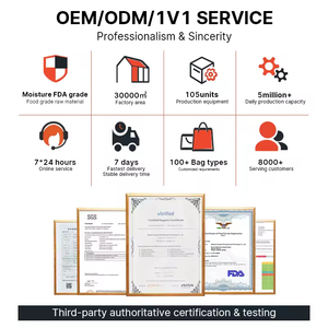 Flash Deal chất lượng tốt Logo tùy chỉnh Ziplock cho bao bì thực phẩm Túi giấy Kraft túi đứng lên túi cà phê - Product Image 4