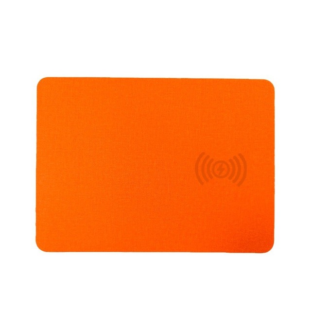 15W Smart Fast Charging Wireless Mouse Pad Wrist Rest Square Desk Mat for Office Gaming Simple Style Computer Desk Accessory
