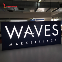 BRANDNEWSIGN Fabricant Personnalisé Enseigne Lumineuse LED 3D Pour Publicité Intérieure Boîte Lumineuse Panneau D'Enseigne Hôtelière Enseigne Magasin