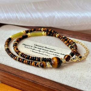Großhandel natürliche Tiger Eye Stone <span class=keywords><strong>Neck</strong></span> für Mädchen - Product Image 4