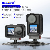 Adaptateur de base antidérapant à dégagement rapide, convertisseur pour caméras d'action, accessoire de cyclisme et de prise de vue, connecteur magnétique pour DJI Action 5/4/3