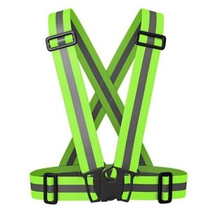 Gilet Réfléchissant de Gros pour la Course à Pied, Équipement de Sécurité Haute Visibilité avec Sangles Réglables pour le Cyclisme Nocturne, la Randonnée et la Marche - Product Image 6