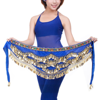 Pièces de monnaie ceinture danse du ventre hanche écharpe Tribal ceinture Halloween gitane Wrap jupe Costume