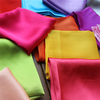 55*55cm carré uni en satin foulards en soie personnalisés en gros écharpe