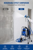 Pulvérisateur de mortier à moteur sans balais 4900W, construction robuste, avec corps de pompe en acier inoxydable élargi, machine à projeter le mortier