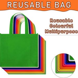 Custom Logo Colorful Large <b>Bags</b> Tote Shopping <b>Bags</b> Promotional Non Woven Fabric - Product Image 3