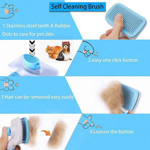 Dog Hair Remover <b>Brush</b> Cat Grooming and Care Comb for Long Hair Dog <b>Pet</b> Removes Hairs Cleaning Bath <b>Brush</b> Dog Supplies - Product Image 2