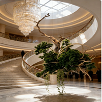 Installation Artistique de Verdure et de Fleurs Suspendues – Décoration Créative de Plantes et Fleurs Artificielles pour Centres Commerciaux, Hôtels, Mariages et Espaces Commerciaux