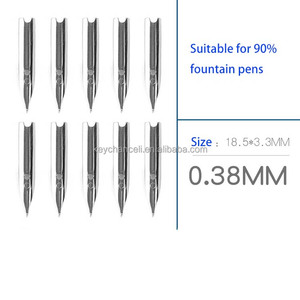 Văn phòng phẩm văn phòng phẩm cung cấp văn bản phụ kiện 18.5 0.38 0.5 0.8 tip xi lanh Nib Vàng thư pháp Nib đài phun nước bút <span class=keywords><strong>nibs</strong></span> - Product Image 6