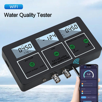Compteur de qualité de l'eau 8 en 1 en ligne PH/TEMP/EC/PPM/ORP/SALT/S.G/CF avec Wifi pour les tests d'aquarium, de piscine et de laboratoire