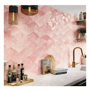 Hot selling colorful modern Multi-color diamond glazed tile handmade ceramic deco tile for kitchen and bathroom wall tiles