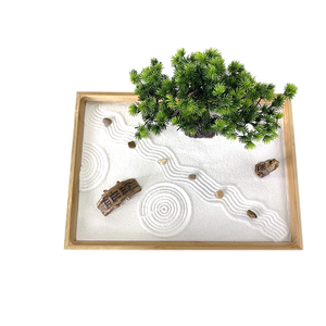 Jardín Zen Japonés con Árbol de Pino |   Decoración de Escritorio con <span class=keywords><strong>Pagoda</strong></span> en Miniatura |   Kit de Meditación Estilo Bonsái para Habitaciones VIP de Hotel - Product Image 2