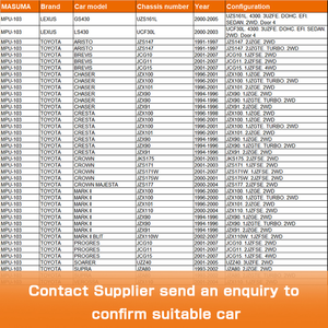 MPU-103 MASUMA Auto Parts Zubehör Kraftstoff förder pumpe 23221-46070 23221-50090 für LEXUS GS430 - Product Image 4