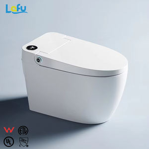 Toilettes intelligentes de luxe avec capteur de rinçage automatique pour articles sanitaires, toilettes intelligentes avec température de l'<span class=keywords><strong>eau</strong></span> réglable autonettoyante - Product Image 1