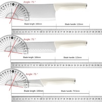 Ensemble complet sans manches Vente en gros Cuisine Ménage Couteau en acier inoxydable Combinaison Couteau à viande Couteau à fruits Ensemble d'outils de cuisine