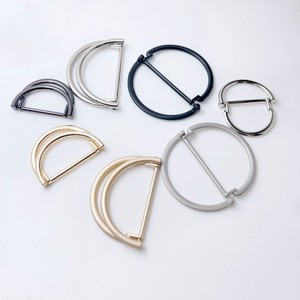 Stokta çanta donanım çanta için ayarlanabilir çinko alaşım Metal çift d-ring toka - Product Image 4
