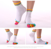Quantité coton Spandex YOGA Sports orteils séparés chaussettes hommes femmes chaussettes de Compression antidérapantes