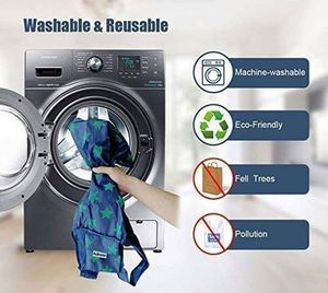 Large Eco-friendly Foldable <b>Waterproof</b> <b>Drawstring</b> Shopping <b>Bag</b> Portable Storage Reusable Tote Custom Logo Printing Stocked <b>Bag</b> - Product Image 5