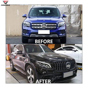 Ceja de rueda de rejilla de parachoques delantero y trasero de fuente de fabricación para Mercedes Benz <span class=keywords><strong>GLC</strong></span> X253 16-19 incluye Clips para AMG GLC63 - Product Image 3