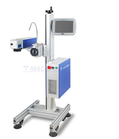Machine de marquage laser à fibre portable 40W pour la date de production, les câbles et le verre automobile