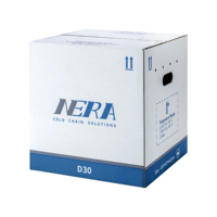 NERA D Series Kotak Pengiriman Es Kering IoT Opsional yang Dapat Digunakan Kembali VIP+EPP dengan Sensor Opsional untuk -80 ° C hingga -60 ° Pengangkutan Vaksin & Obat C