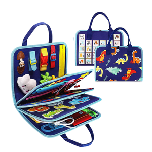 Cadeau de Noël et de Thanksgiving 2024, jouet éducatif Montessori pour enfants en bas âge, jouet en feutre, tableau d'activités silencieux, livres silencieux pour garçon et <span class=keywords><strong>fille</strong></span> - Product Image 1