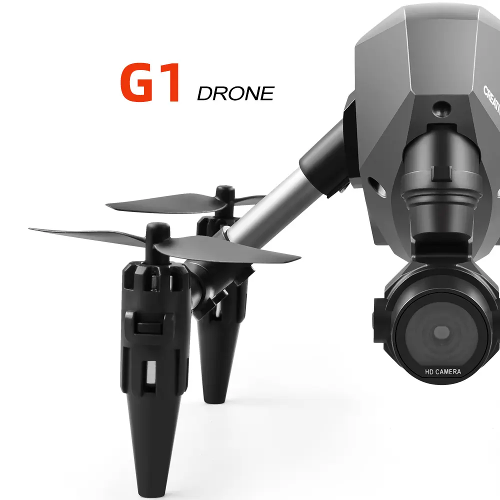 Mini drone fotográfico profissional G1 com câmera dupla 4K 1080p HD 50X zoom, novo tipo de controle remoto UAV para celular e brinquedo com WiFi