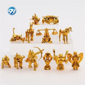 Objet World <span class=keywords><strong>Tour</strong></span> Ver Model Toys Gold Saint Cloth 12 pc/set PVC Unisex Anime Figurines wared of China and Japan Ganyuan - Product Image 2