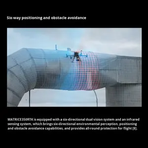 Drone d'<span class=keywords><strong>occasion</strong></span> DJI Matrice 350 RTK avec caméra FPV de vision nocturne, télécommande 1000m, 4K, gyroscope 6 axes, moteur brushless - Drone pour débutants - Product Image 6
