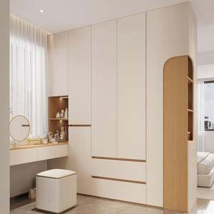 Vente directe d'usine, armoire de chambre à coucher italienne haut de gamme, luxe léger, personnalisation, espace de rangement multiple - Product Image 4