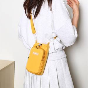 Portable Drawstring <b>Crossbody</b> <b>Bag</b> With Zipper Pocket Unisex Shoulder Strap For Everyday Use <b>White</b> Summer 2025 - Product Image 5