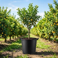 Pot de fleurs en PP léger et durable de haute qualité, style moderne et minimaliste, pour jardin extérieur, avec drainage, grande capacité